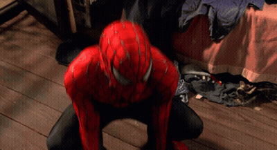 Spider Man Hand On Head Close Up GIF