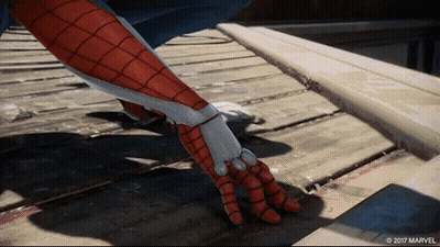 Spider-Man Hand With 2017 Marvel Logo GIF