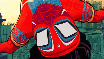 Spider Man Hanging Upside Down GIF