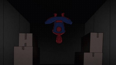 Spider-Man Holding Swords GIF