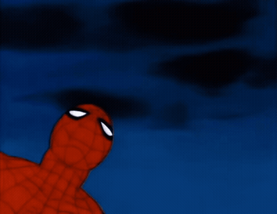 Spider-Man Making Devil Horns GIF