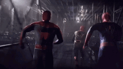 Spider Man No Way Home Jumping Together GIF