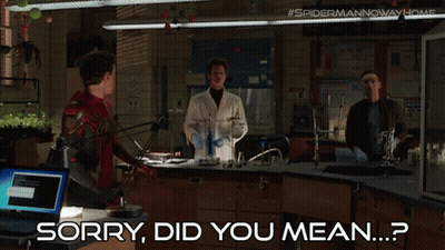 Spider-Man No Way Home Lab Scene Saying Sorry Did You Mean