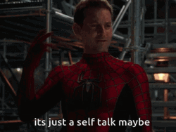 Spider Man No Way Home Self Talk Maybe GIF
