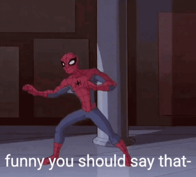 Spider-Man Punched In Face Funny You Should Say That GIF