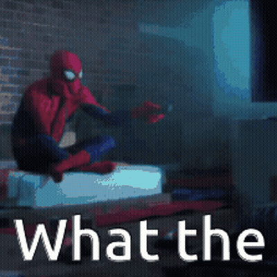 Spider Man Sitting On Couch Saying What The GIF