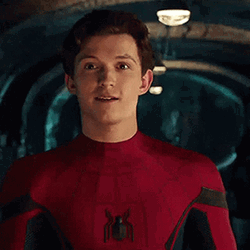 Spider Man Smiling Happy Surprise Tom Holland GIF