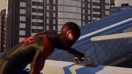 Spider Man Sneaking In Through Window GIF