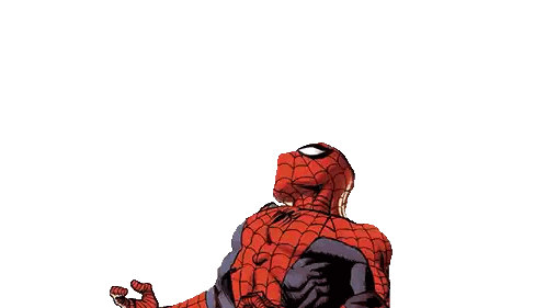 Spider Man With Arms Outstretched Sticker