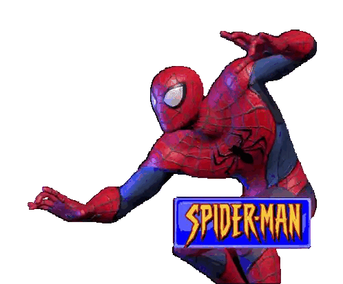 Spider Man With Spider On Chest Sticker