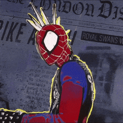 Spider Punk Face Covered GIF