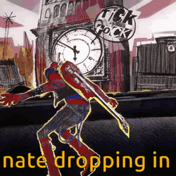 Spider Punk Nate Dropping In GIF