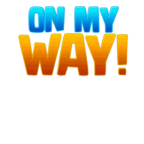 Spider Standing In Front Of On My Way Sign Sticker