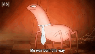 Spider Tie Saying Me Was Born This Way