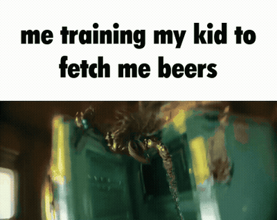 Spider Training My Kid To Fetch Me Beers GIF