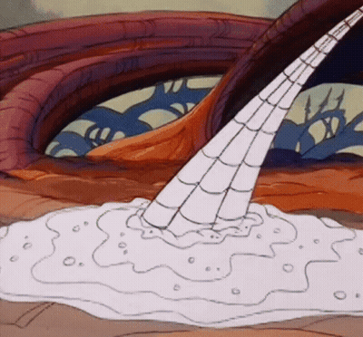 Spider Web Coming Out Of Hole In Ground GIF