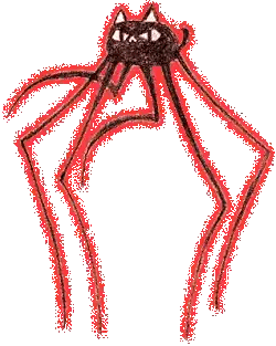 Spider With Cat Face Sticker
