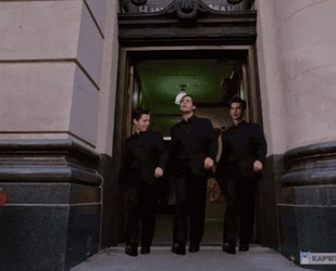 Spiderman Actors Tobey Maguire Tom Holland Dance GIF