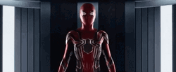 Spiderman Becoming Iron Spider GIF