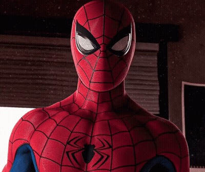 Spiderman Costume With Spider On Chest GIF