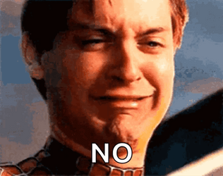 Spiderman Cries No Please GIF