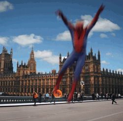 Spiderman Dance Ruffles Palace Background GIF