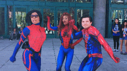 Spiderman Dancing All Version Cosplayer GIF