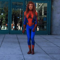 Spiderman Dancing Briana Decoster Cosplay GIF