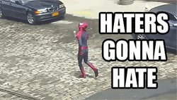 Spiderman Dancing Haters Gonna Hate GIF