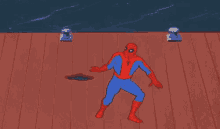 Spiderman Getting Hit By Lighting GIF