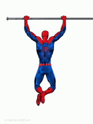 Spiderman Pull Ups Animation GIF