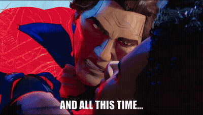 Spiderman Standing In Front Of Welcome Sign GIF
