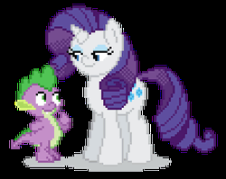 Spike And Rarity Pony Smooch