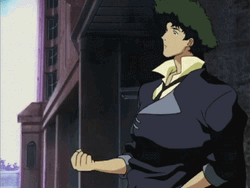 Spike Spiegel Coin Flip GIF