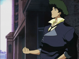 Spike Spiegel Tossing Coin On His Hand GIF