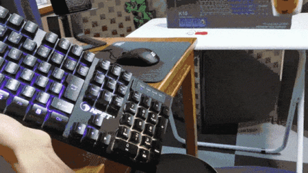 Spilling Water On Keyboard GIF