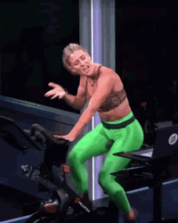 Spin Class Hair Flip Kendall Toole GIF