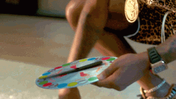 Spinner Running Acrobatic Pose Twister Game GIF