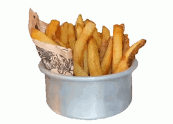 Spinning Bowl French Fries Chips GIF