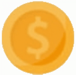 Spinning Chip Dollar Coin GIF