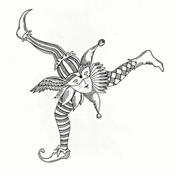 Spinning Clown Optical Illusion GIF