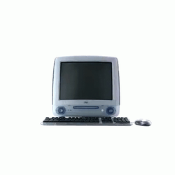 Spinning Computer Chip Old Desktop GIF