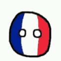 Spinning France Countryballs GIF