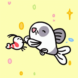 Spinning Friends Shrimp And Cory Cat Fish GIF