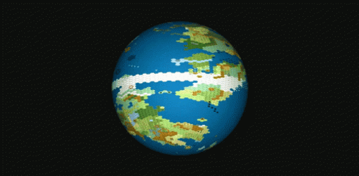 Spinning Globe To The Left GIF