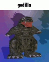 Spinning Godzilla Meme GIF