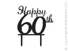 Spinning Happy 60Th Birthday Digital Art GIF