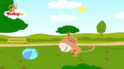 Spinning Monkey Adorable Cartoon Oliver GIF