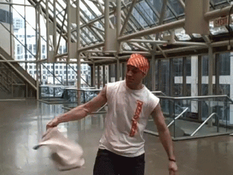 Spinning Pizza Dough All Over The Body GIF