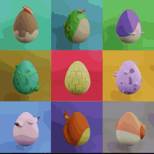 Spinning Pokemon Egg Collection GIF